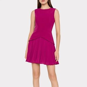 Milly Haddy Pleated Mini Dress